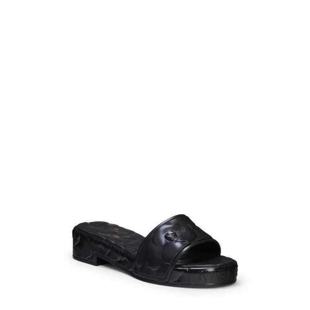 Valentino Garavani Women's Atelier Rose Slide Sandal Nero EUR 36 US 6